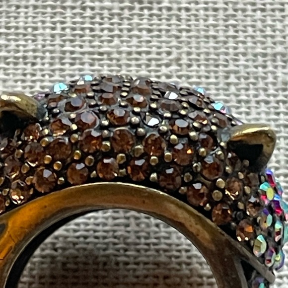 Kirks Folly Crystal Owl Ring Size 7 - Picture 5 of 9